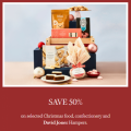David Jones - Flash Sale: 50% Off Christmas Food, Confectionery &amp; Hampers