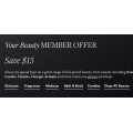 David Jones - Rewards Sale: $15 Off Beauty Items - Minimum Spend $150 (code)! Members Only
