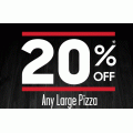 Pizza Hut - 20% Off Any Large Pizza (code)! 4 Days Only