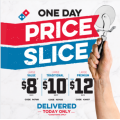 Dominos - Price Slice Sale: Large Value $8 | Large Traditional $10 | Large Premium Pizza $12 Delivered (code)! Today Only