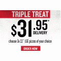 Pizza Hut - Latest Offers e.g. 3 x 11&#039;&#039; Large Pizzas $31.95 Delivered; 10 Wings for $10 Pick-Up (codes)