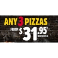 Domino&#039;s Black Friday - Any 3 Pizzas Delivered - $31.95 (code)! 