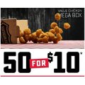 Dominos - Value Chicken Mega Box - 50 Bites for $10 Pick-Up / Delivery (code)
