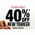  Domino&#039;s - 40% Off New Yorker Range Pizzas (code)! Today Only