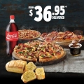  Domino&#039;s Pizza  Weekend Deal -  Any 3 Pizzas, Any 3 Sides from $36.95  (Delivery)