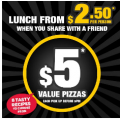 Domino&#039;s Pizza - $5 Value Pizzas (Before 9 P.M, Tonight)