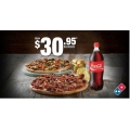 Domino&#039;s Pizza Weekend Deal - Any 2 Pizzas, 1 Garlic Bread and 1 1.25L Drink - $30.95 Delivered