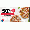 Domino&#039;s - 50% Off All Delivery Or Pick-Up Orders (codes)! 1 Week Only