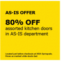 IKEA Springvale - AS-IS Bargain Corner Sale: 80% Off Assorted Kitchen Doors