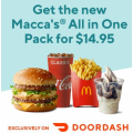 McDonalds - Macca&#039;s  All in One Pack $14.95 + $0 Delivery Fee for First 2000 Orders via DoorDash