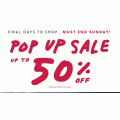 Dotti - Pop Up Sale: Up to 50% Off Selected Styles: Basics $8; Tops $15; Dresses $30; Skirts $25 etc. 