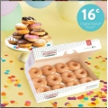 Krispy Kreme - 16th Birthday Celebration: Original Glazed Dozen for $0.16 with with the Purchase of any Dozen [Birthday in Sept]