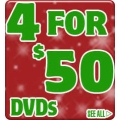 4 for $50 DVDs at Sanity - Over 950 DVDs to choose from  + Free Shipping