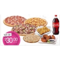  Eagle Boys Weekly Coupon - 3 Large PIizzas, 6 Wings, Pizza Bread, Garlic Bread &amp; 1.25L Drink: $30 pick-up ($35 del)