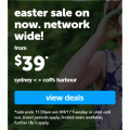 Tiger Air - Easter Flight Sale: Domestic Flights from $39