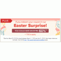 Hotels.com - Easter Surprise Sale: Up to 75% Off Hotel Booking + Extra 10% Off (code)