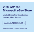 eBay - 20% Off Microsoft Store (code)! Max. Discount $1000