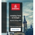 Emirates - Amazing Europe Sale: Perth to Rome $1335, Adelaide to Paris $1356, Melbourne to London $1399 (Return) @ Expedia