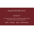 David Jones - End of Winter Sale: Take an Extra 25% Off Men&#039;s Clothing - Starts Today