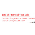 Groupon - End of Financial Year Sale - Up to 15% Off (code)! Ends Fri, 26th June 