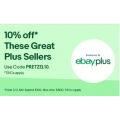 eBay - 10% Off Orders - Minimum Spend $100 (code)! Max. Discount $500 [Plus Members Only]