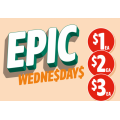 7-Eleven - Epic Wednesday Offers: 40g Snickers Crisper Bar $1; Traveller Pie $2; $2 148-150g Cadbury Block Varieties; Salad Range $3 (Was $5) etc.