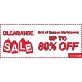 Clearance Sale End of Season Markdowns Up to 80% OFF @ Zodee