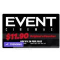 Events Cinema - General Entry Adult eSaver for $11.90, Multiple Locations (Up to $24 Value) @ Groupon