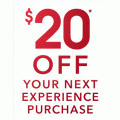 Cudo.com / Livingsocial - Boxing Day 2017: $20 Off Experience Purchase - Minimum Spend $80 (code)