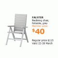 IKEA Tempe - Offers of the Week: Up to 90% Off e.g. FALSTER Reclining Foldable Chair $40 (Was $115)
