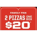 Pizza Hut Offers: Family Pan Friday: 2 Pizzas For Only $20 + More Deals