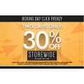 Boxing Day Click Frenzy - 30% off Storewide for 2 Days Only! @ Forcast