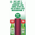 First Choice Liquor - Buy Any 2 Cartons of Heineken &amp; Get Ultimate Ears Megaboom 3 Speaker $100 (RRP $299)