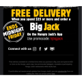 Hungry Jacks - Free Delivery on Orders via App (code)! Minimum Spend $25