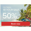 Hotels.com - Global 24 Hours Sale: Up to 50% Off Hotel Booking + Extra 9% Off (code)