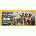 Tiger Airways - Financial Year Sale: Flight Fares from $40.95 e.g. Melbourne to Hobart $40.95