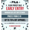 FILA - Click Frenzy Sale: Extra 20% Off Sale Items (Already Minimum 50% Off) - Prices from $10 [Expired]