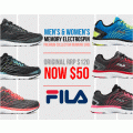 FILA - Weekend Flash Sale: Memory Electrospin AMG Running Shoe $50 (Save $70)