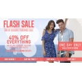 Jeanwest Flash Sale - 40% off Everything, 24 Hours Sale