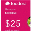 Foodora - $5 for $25 Credit Towards Your Order - New Users Only - Min Spend $25 @ Groupon