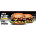 Carl&#039;s Jr. - Birthday Special: Buy One California Classic Double Cheeseburger Get One Free via App - Today Only