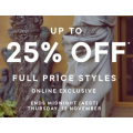 Forever New ~ Fashion Frenzy: Up to 25% Off Full Priced Styles (Today Only)