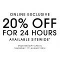 24 Hour Online Exclusive Flash Sale At Forever New - 20% Off Sitewide