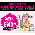Priceline - 2 Days Sale: Up to 60% Off Fragrances; Up to 50% Off Selected Skincare; 50% Off Toiletries;  50% Off Cosmetics