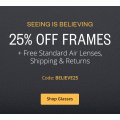 Clearly - 25% Off Frames + Free Shipping (code)