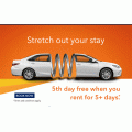 Budget - FREE 5th Day of Car Rental (code)