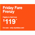 Jetstar - Friday Fare Frenzy: Return Flights to Bali from $213.4
