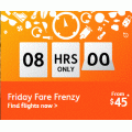 Jetstar - Friday Flight Frenzy - Domestic Flights from $45 e.g. Brisbane &gt; Sydney $45 | Melbourne &gt; Adelaide $45 etc.