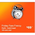 Jetstar  Friday Frenzy 4 Hour Sale. Domestic Flights from $29 + Flights to New Zealand: Ends 8 P.M, Tonight [Lightning Deal]