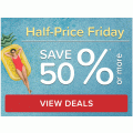 Hotels.com - Half Price Friday: Minimum 50% Off Hotel Booking + Extra 8% Off (code)
